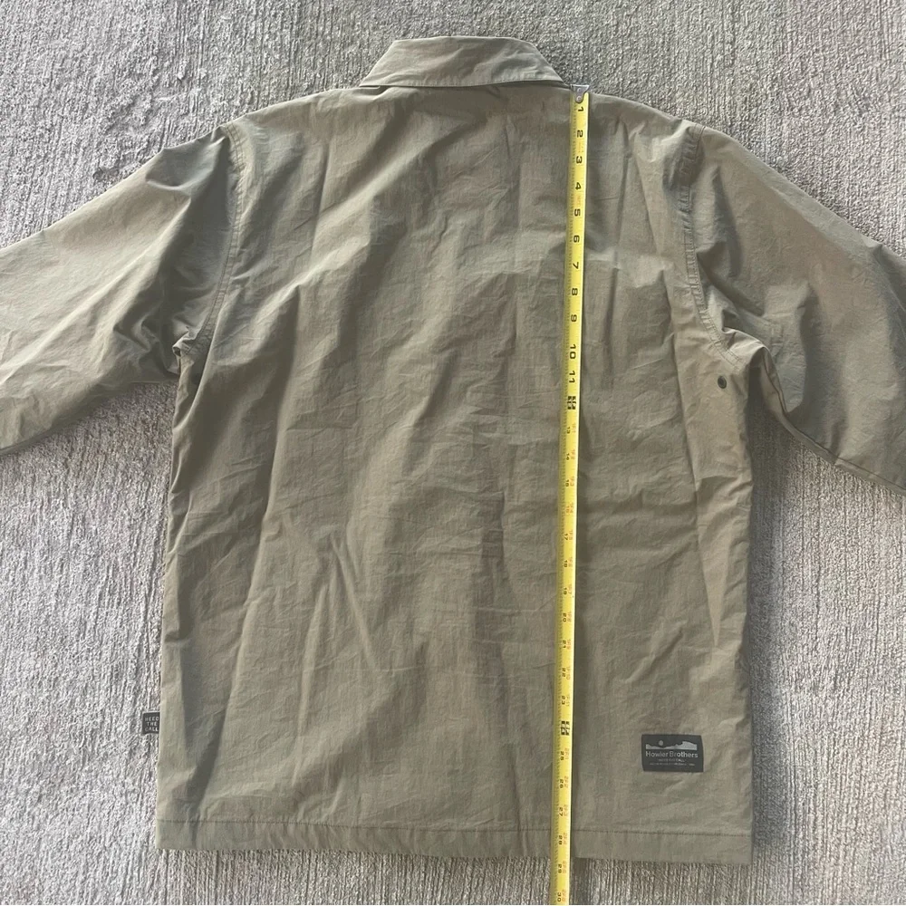 Howler Brothers Manakin Stable Coat Medium Snap Front Chore Jacket Outdoor Olive - Picture 9 of 10
